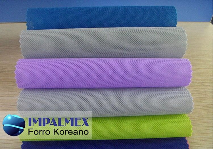 forro koreano, tela no tejida ecologica, non woven, forro cartera, polipropileno, bonfort, pellon, forro coreano