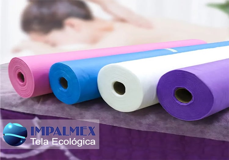 Fabricantes de tela ecológica desechable en todos los colores. Material resistente, ligero y con corte a la medida, ideal para spa, sábanas y ropa desechable