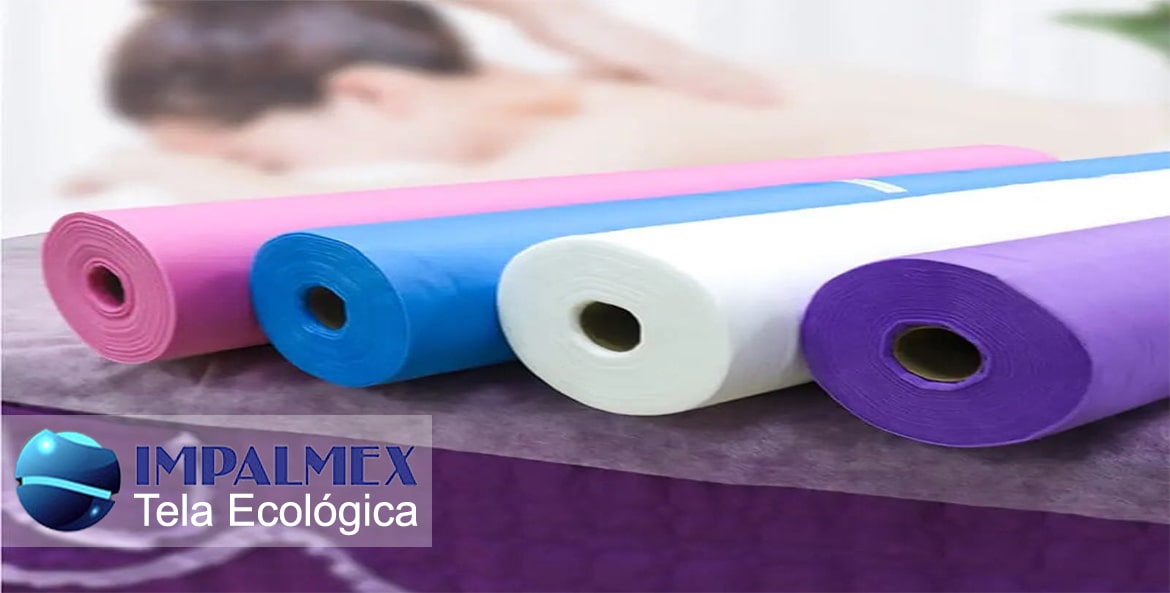 Fabricantes de tela ecológica desechable, adaptable a múltiples usos como spa y hospitales. Disponible en varios colores con opciones de corte a la medida