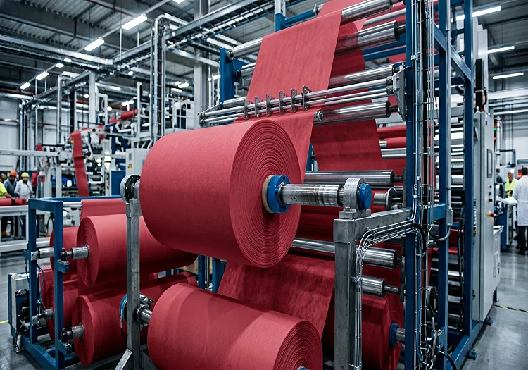 Servicio integral de conversión en Impalmex: Corte de bobinas y dimensionado de hojas o sábanas de Non Woven, SMS y Pellón con precisión industrial.